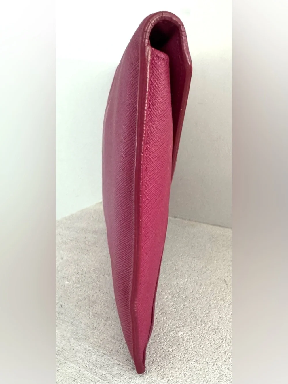 VIVIENNE WESTWOOD Pink Envelope Clutch Bag Orb Logo Leather Wallet Pouch - Picture 8 of 13